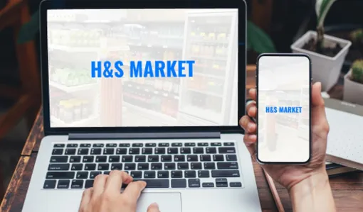 Nouveau support de communication web, Saint-André, H&S MARKET